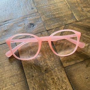 *Never Worn* Emporio Armani Pink Translucent Glasses
